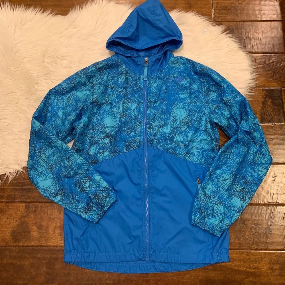 The North Face Flurry Wind Hoodie Blue Boys Sz XL